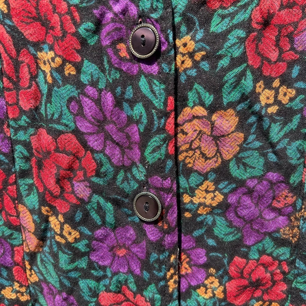 Sleeveless Floral Midi Dress in Purple & Pink - Picture 6 of 9